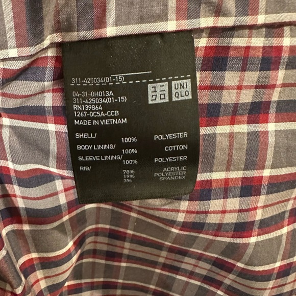 Uniqlo Men’s Medium - Black Harrington Bomber Jacket - full zip - Picture 7 of 9